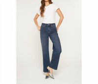 Mica Denim - High Rise Loose Fit Straight Leg Jeans
