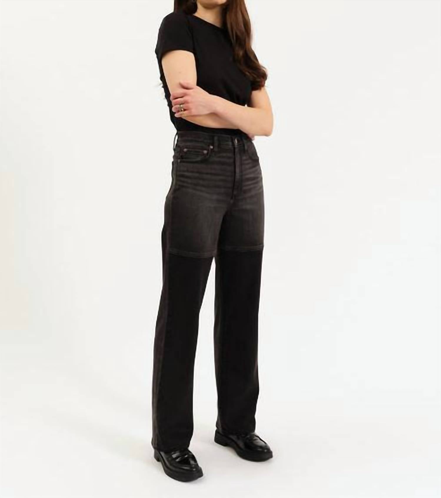 Daze - City Straight High Rise Straight Leg Jeans