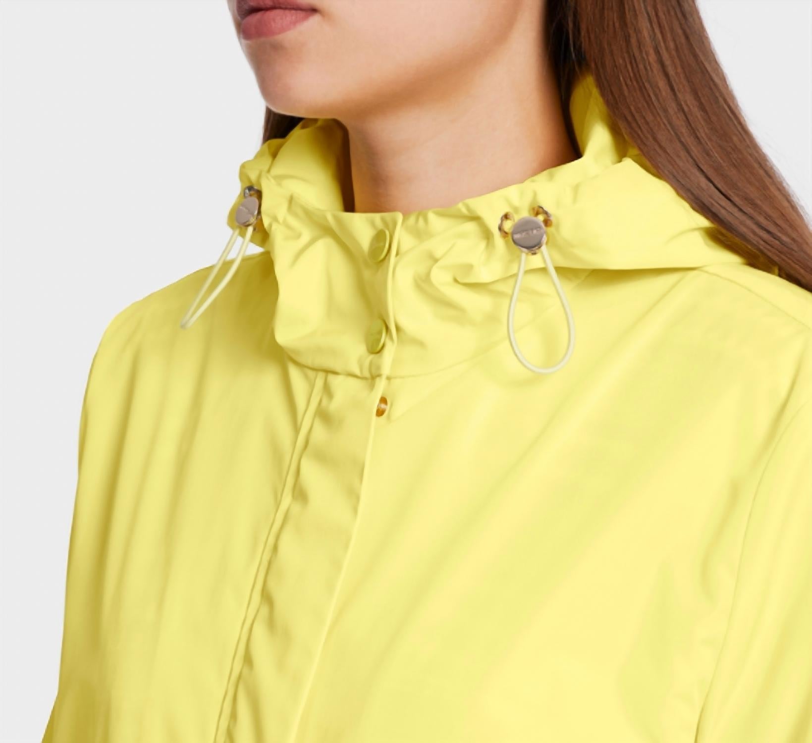 Marc Cain Relaxed Outdoor Jacket in pale lemon - women's jacket - view 5