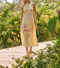 Hunter Bell - Floral Sleeveless Fit And Flare Midi Dress