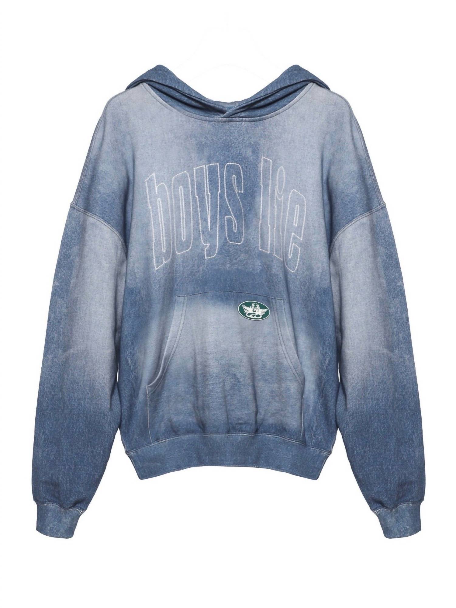 Boys Lie - Done Denim Racer Hoodie