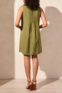 Tribal - Pleated Sleeveless Dress