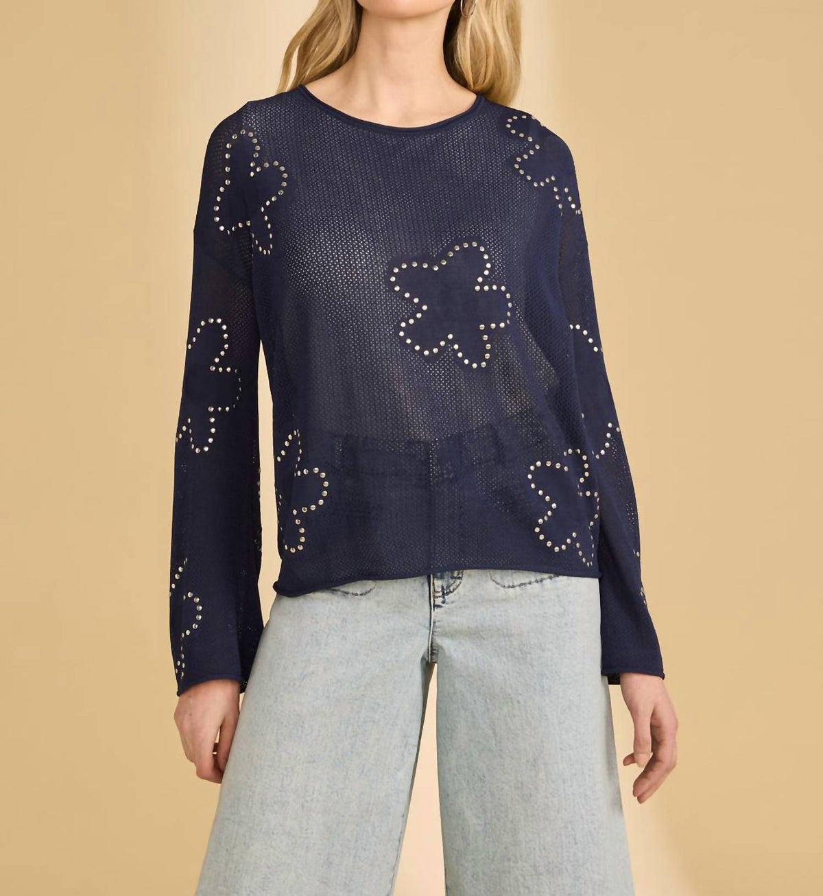 Fdj - Women's Fine Gauge Embellished Sweater