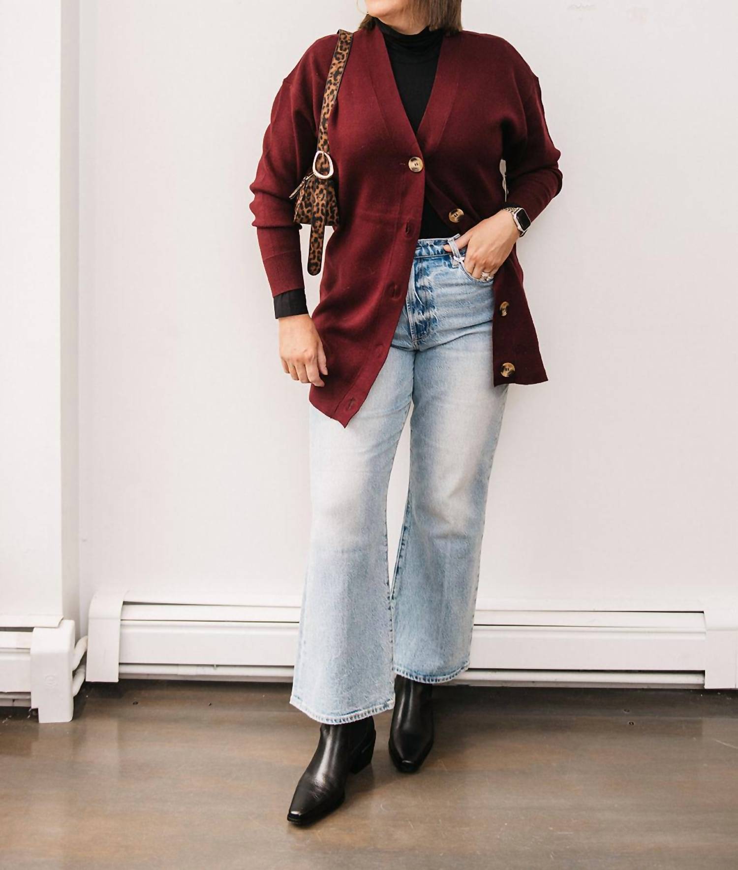 Rd Style - Long V-neck Cardigan