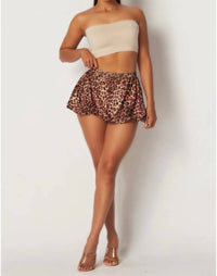 Hot & Delicious - Tame Me Bubble Animal Print Mini Skirt