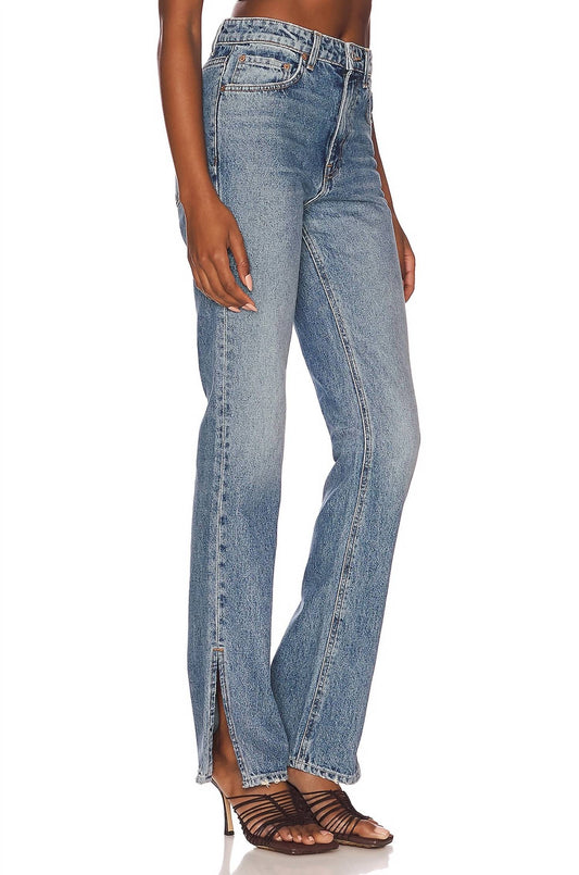 Grlfrnd - HARLOW HIGH RISE SLIM BOOT JEAN WITH SLIT
