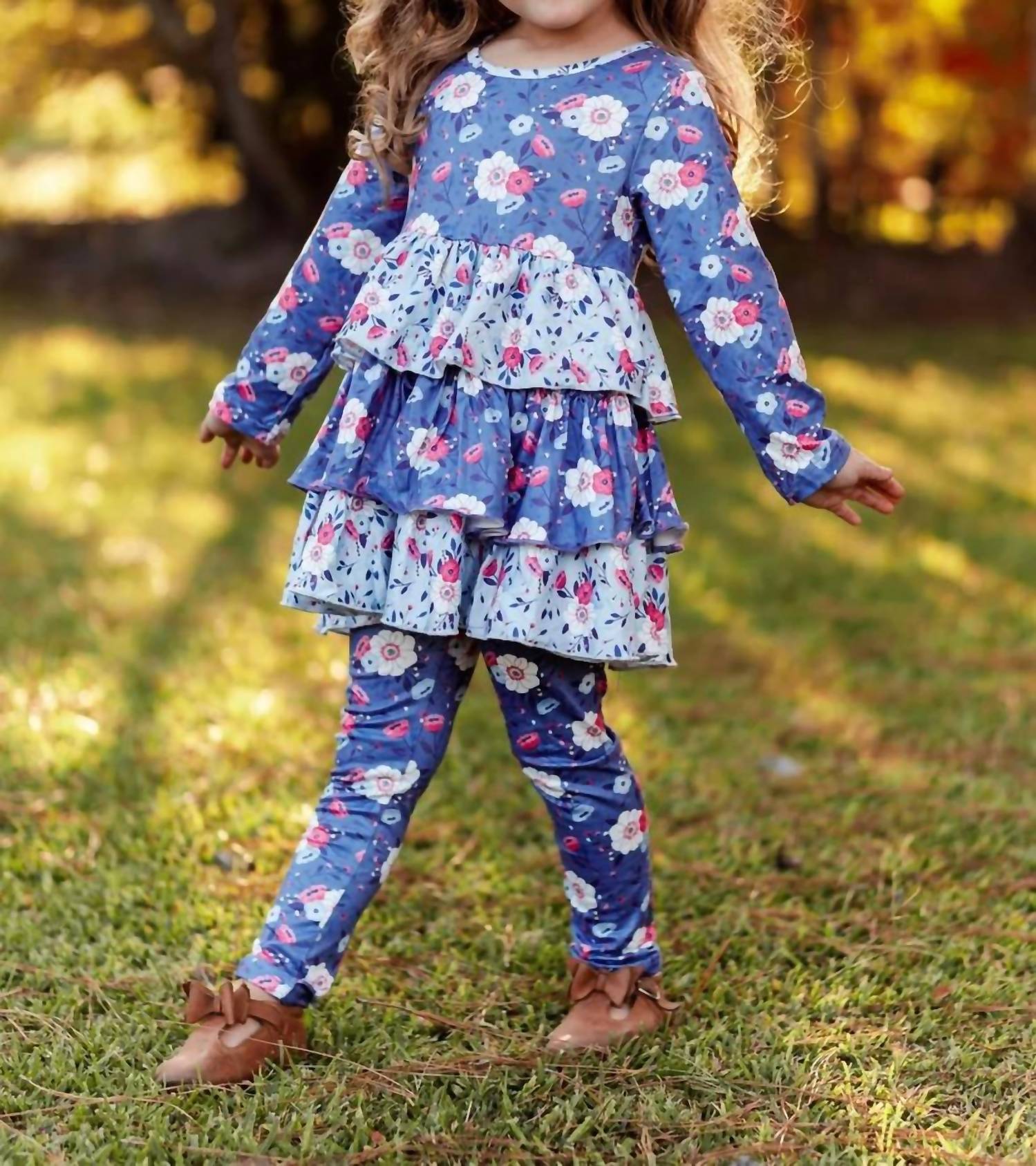 Pete + Lucy - Girls Country Denim Two Piece Set