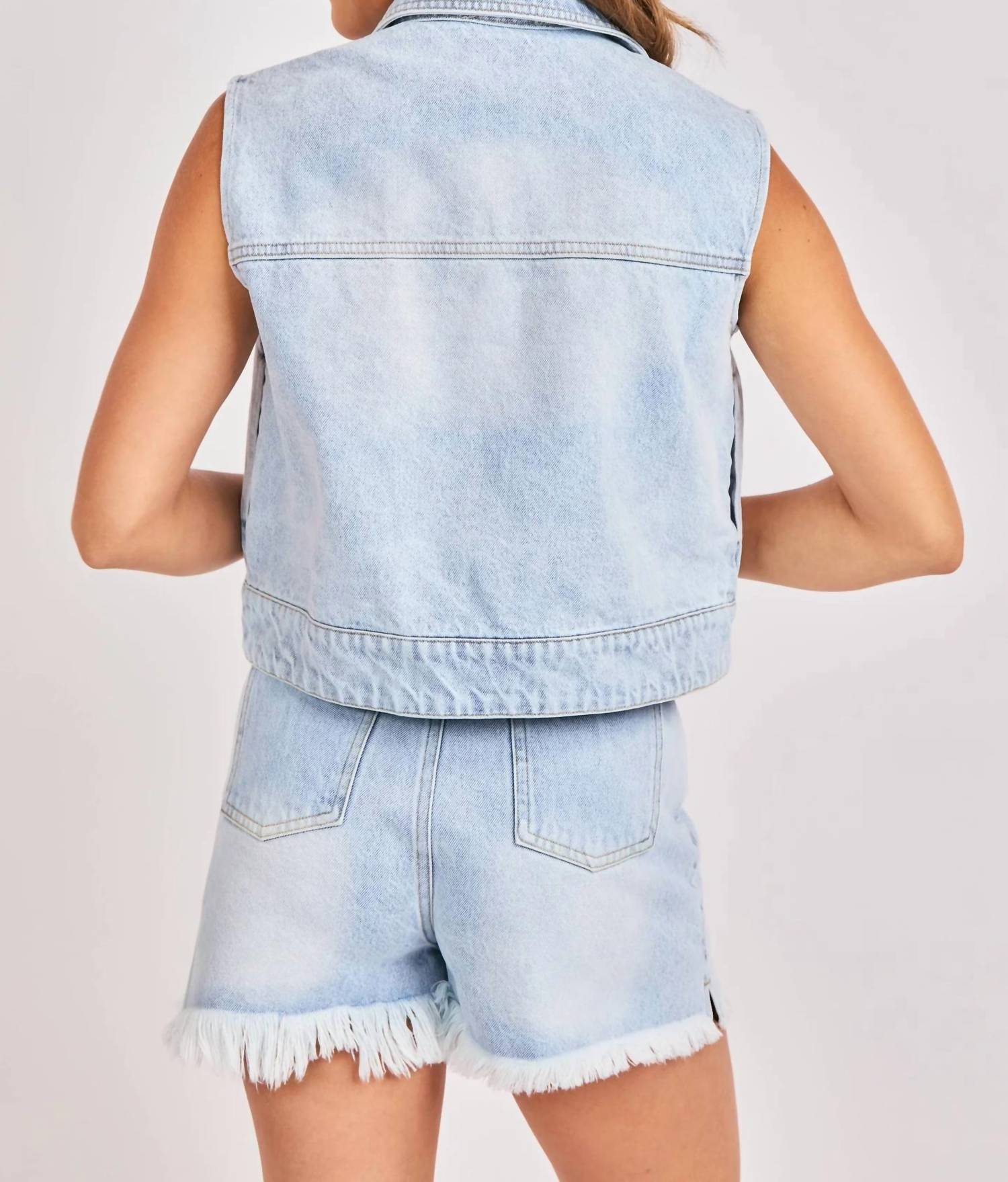 Sadie & Sage - Getaway Denim Vest