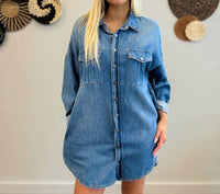 Risen - Women's Oversized Drifted Denim Jacket
