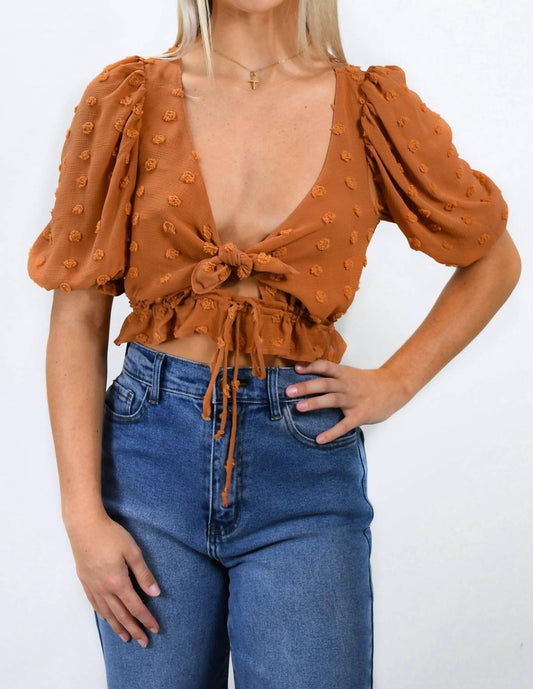 Sky To Moon - Good Feelings Swiss Dot Crop Top