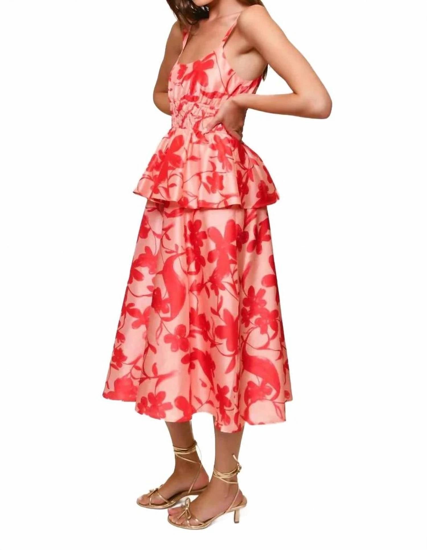 Hutch - Desirae Peplum Midi Dress