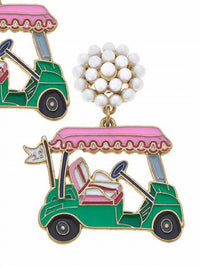 Canvas Style - Women's 19th Hole Golf Cart Earrings