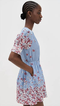 Sea - Whitney Print Puff Mini Dress