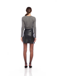 Fifteen Twenty - Macy Faux Leather Mini Skirt