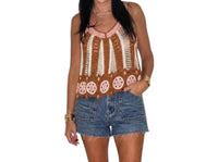 Urban Daizy - Boho Open-knit Crochet Tank Top