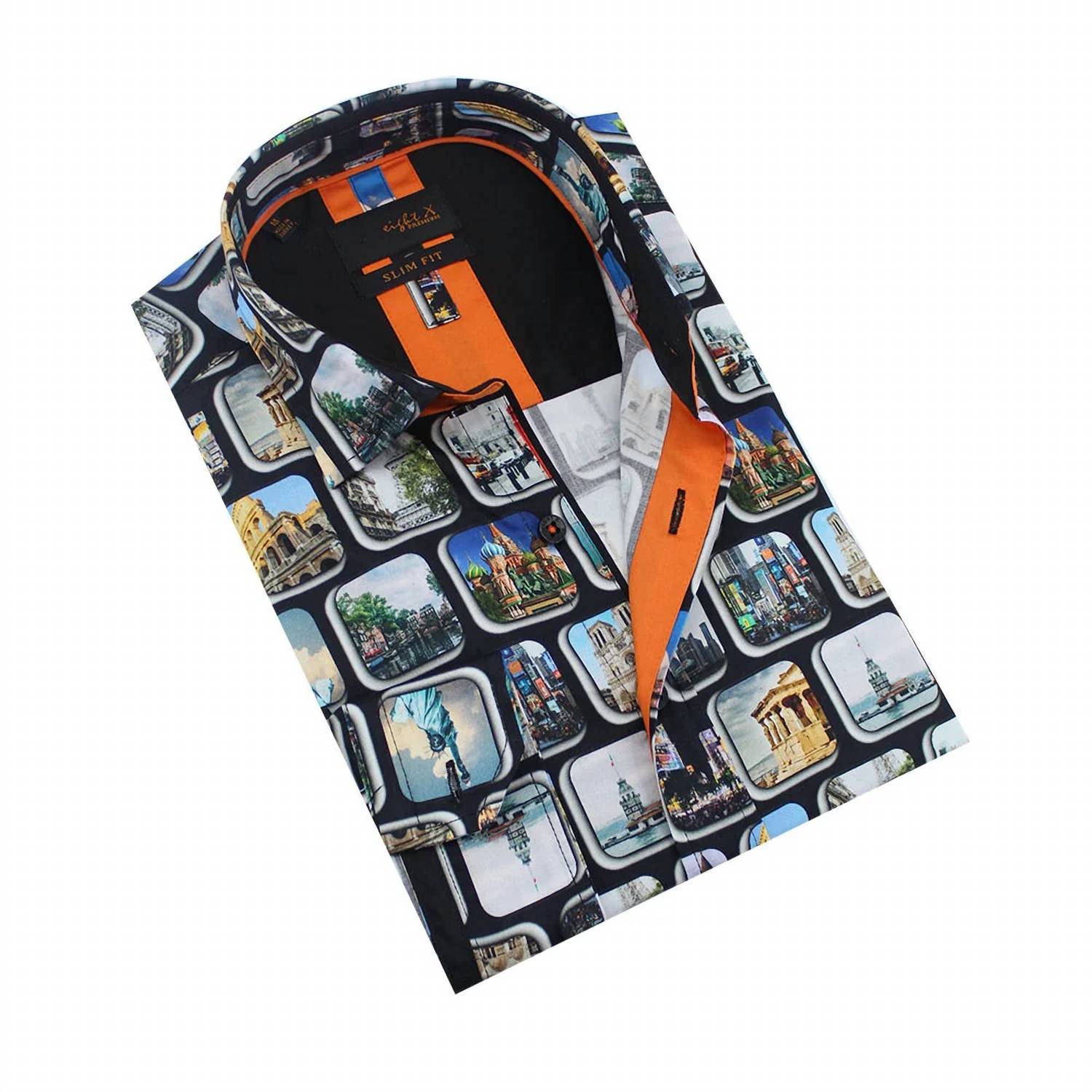 Eight X - Travel Destination Button Down Shirt