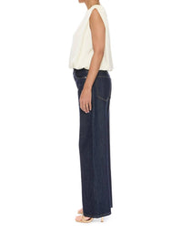 Velvet Heart Apollo Sleeveless Blouse in ivory - women's blouse - detail view