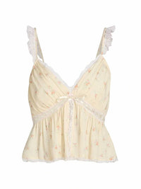 Loveshackfancy - Nicoleta Floral Laced Top