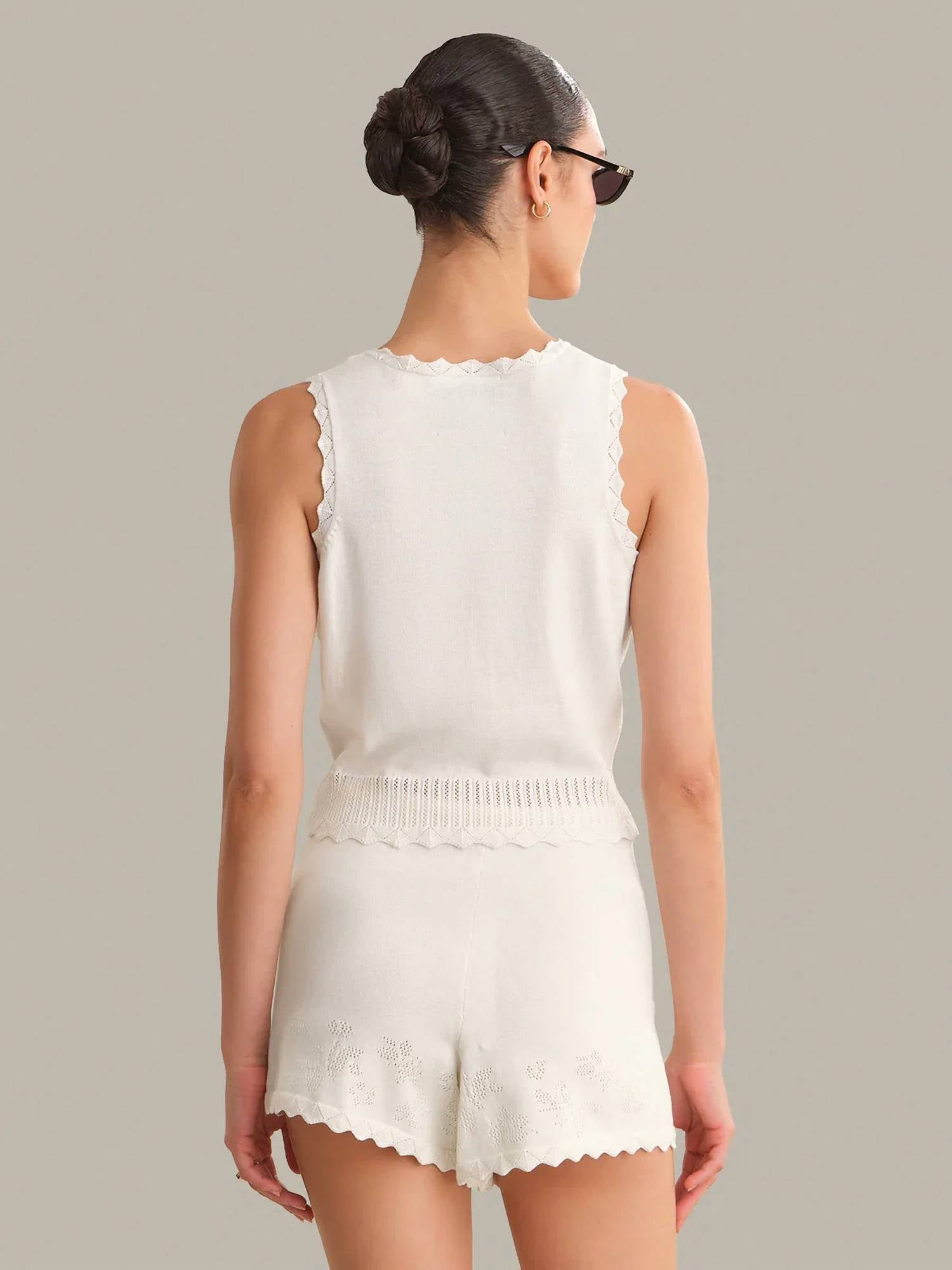 525 America - Valentine Button Down Sleeveless Top