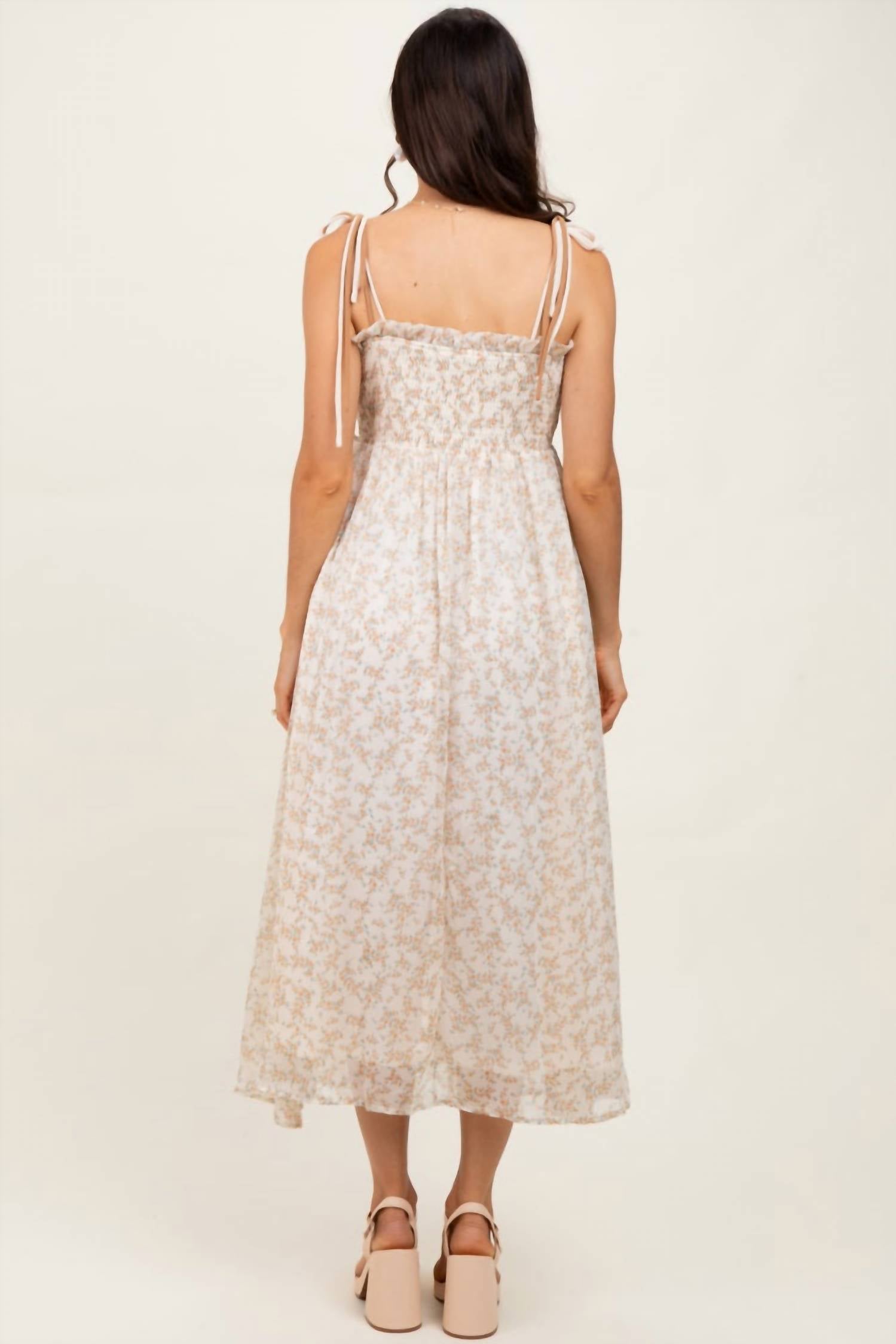 Davi & Dani - Garden Floral Midi Dress