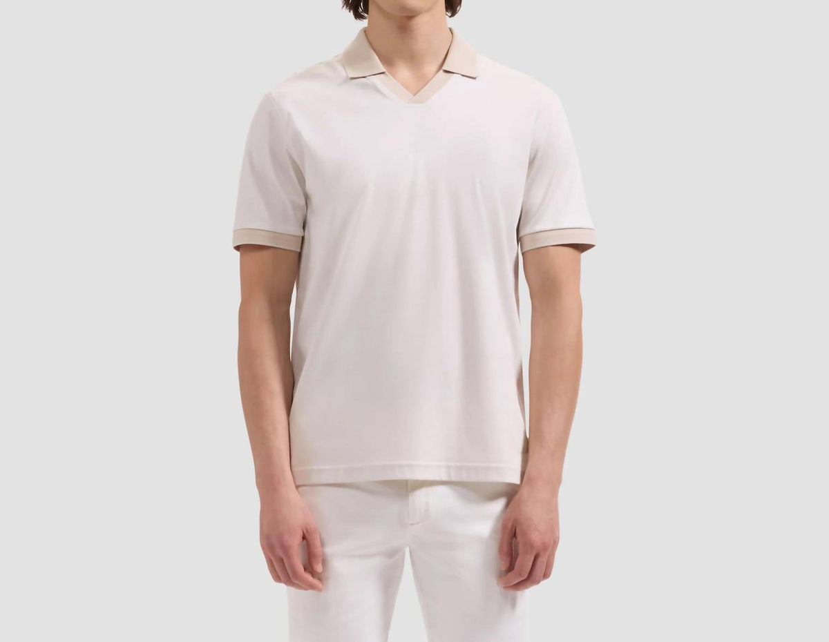Bugatchi Uomo - Solid Pima Johnny Collar Polo