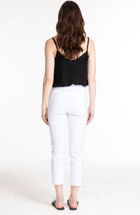Slimsation By Multiples - Pull-on Crop Pants With Front & Back Pockets