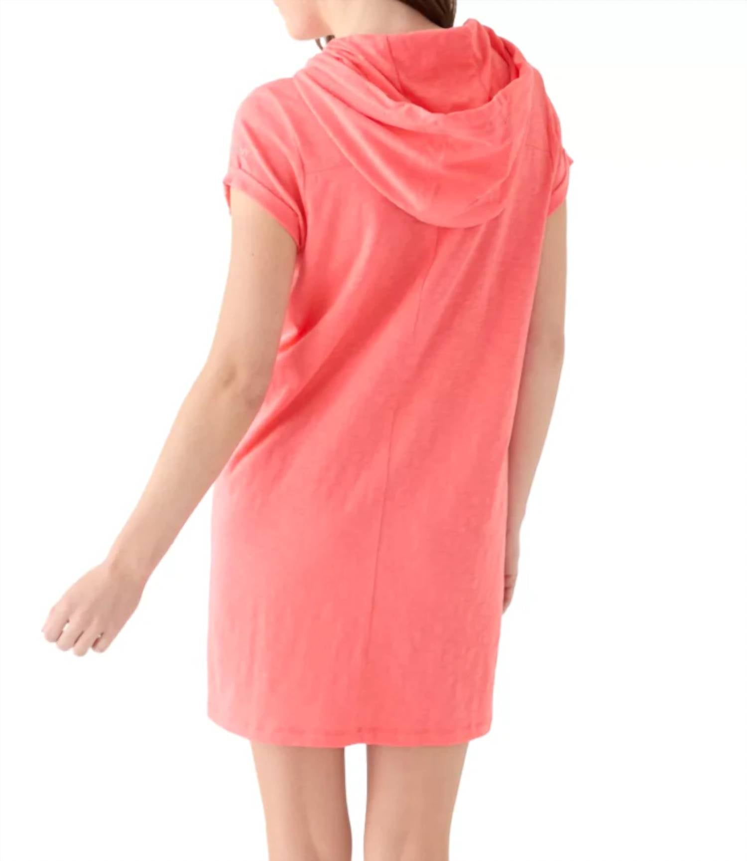 Dkny - Roll-sleeve Hooded Sneaker Dress