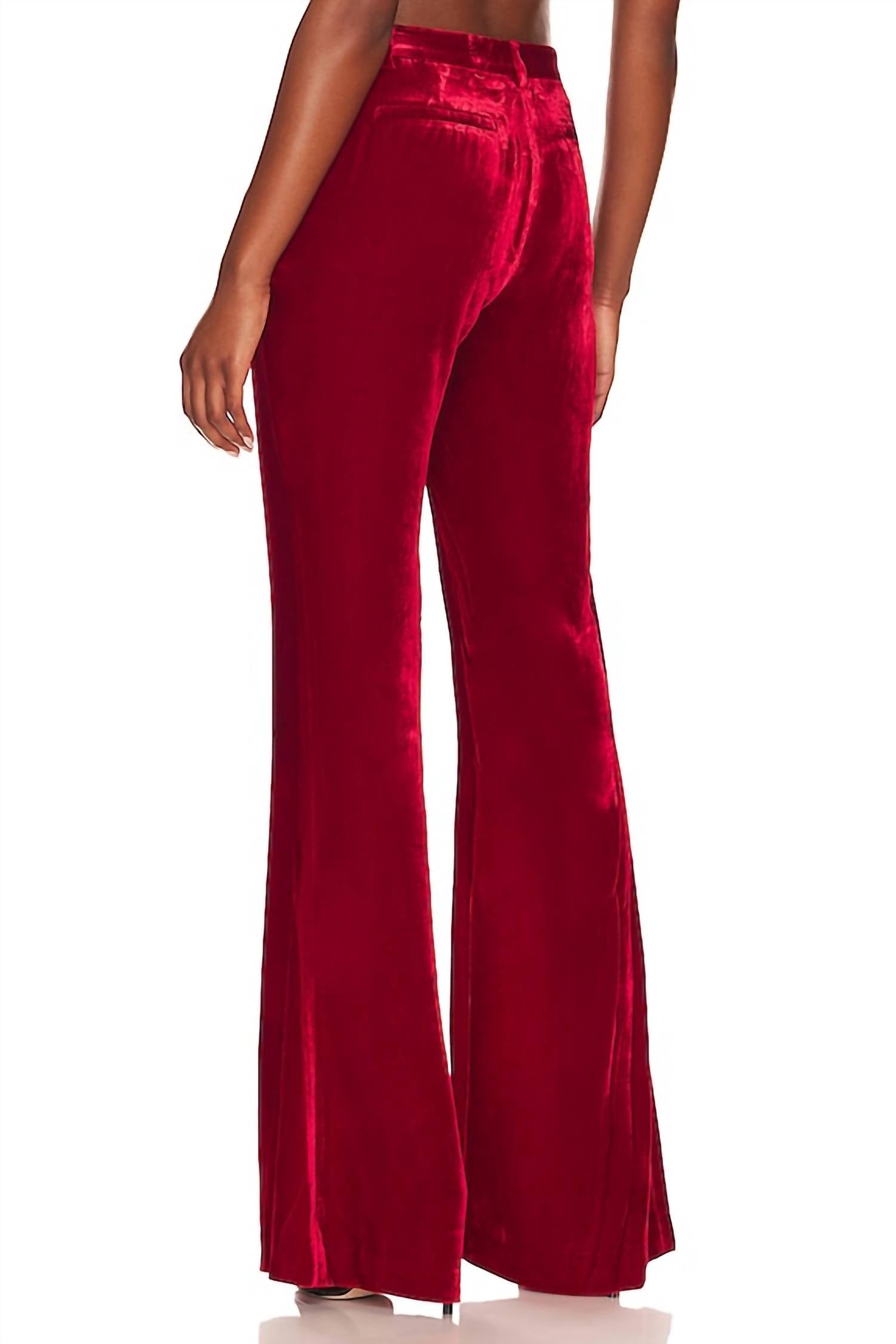 L'Agence - Lane Velvet Flare Pants