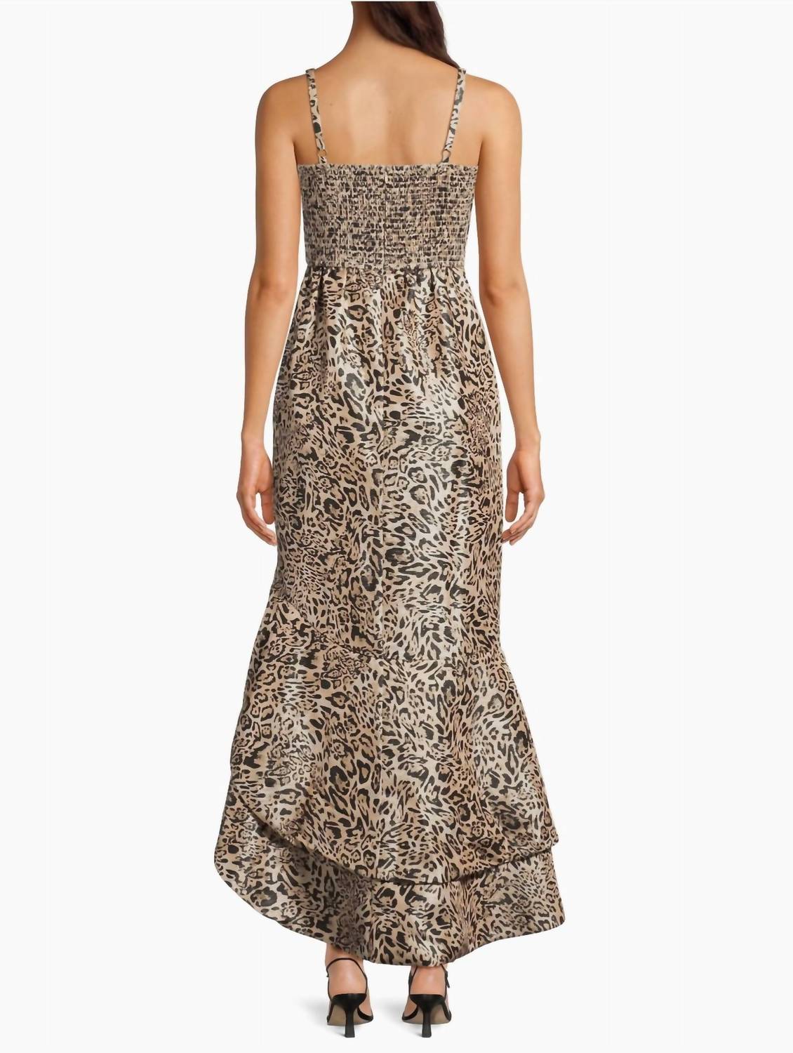 hutch Alma Jacquard Cocktail Dress in beige - women's dress - alternate view