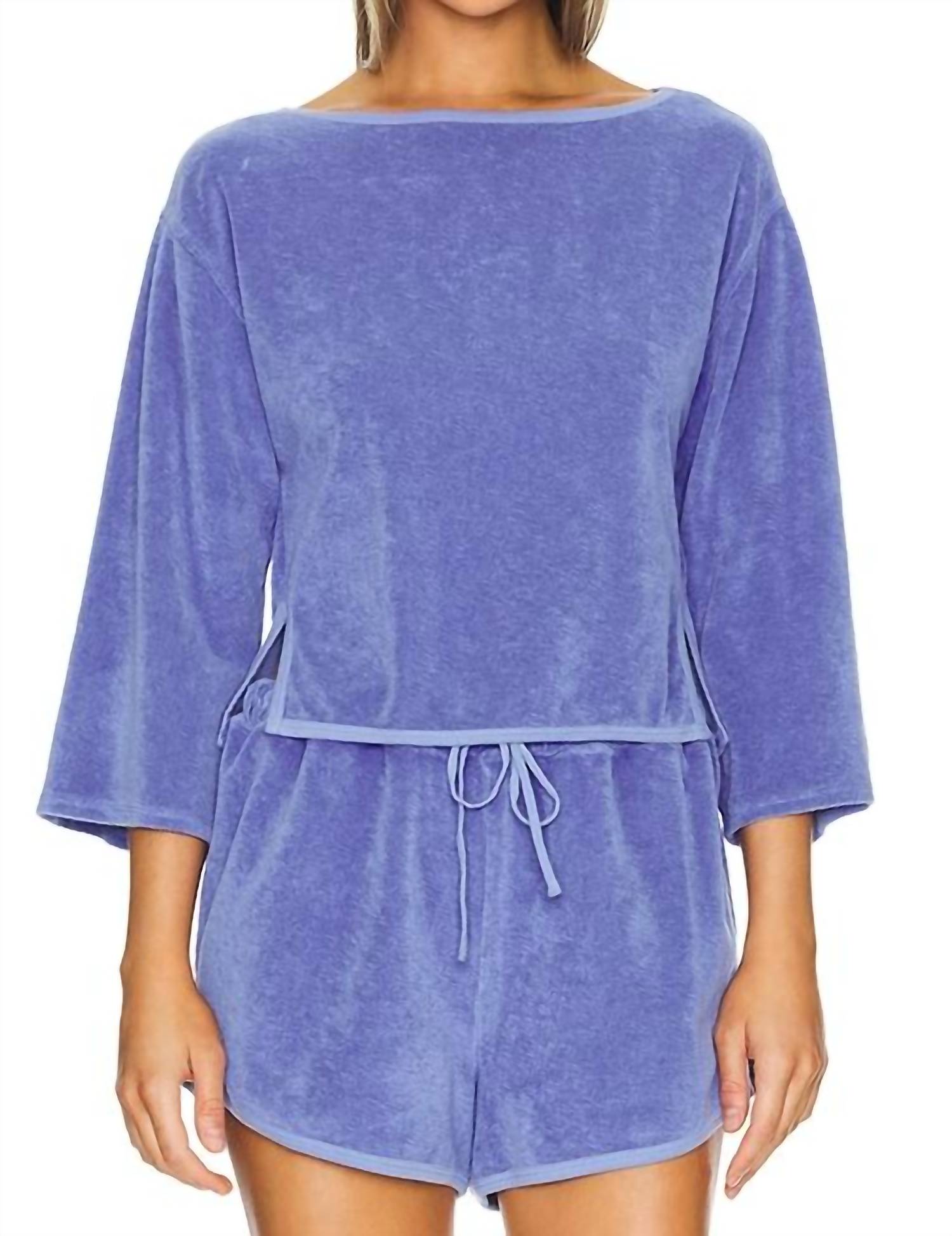 Nation Ltd - Fallon Terrycloth Popover Top
