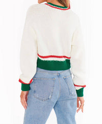 Show Me Your Mumu - Women's Only One Stripe Knit Sweater