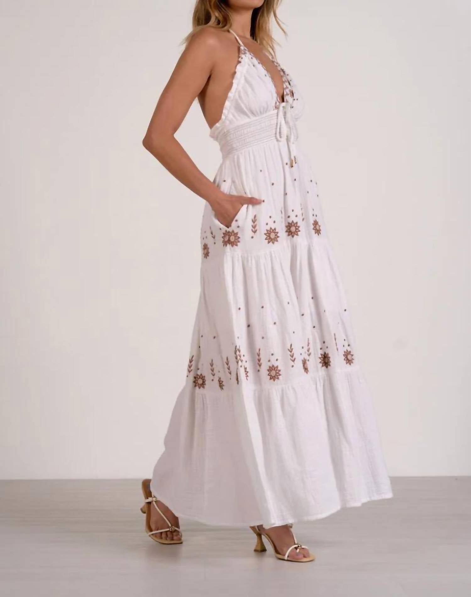 Elan - Maxi V-neck Dress