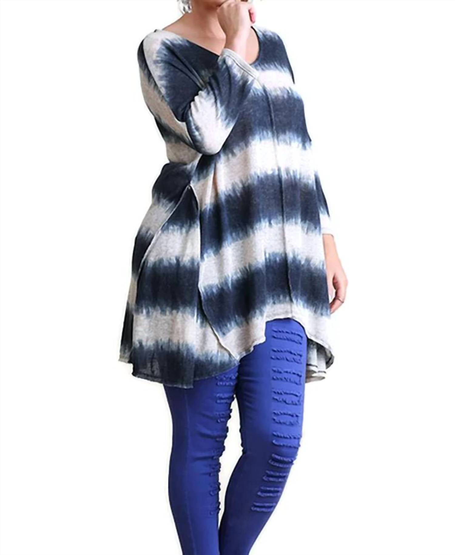 Umgee - Tie Dye Striped Tunic