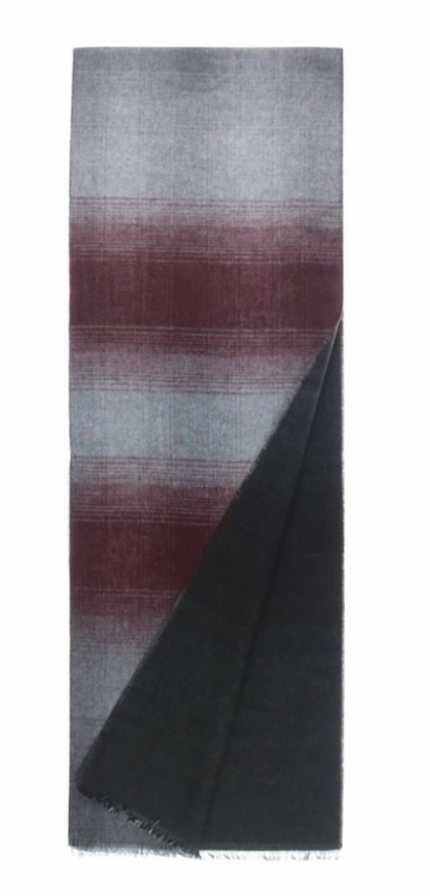 V. FRAAS Women's Colorblock Reversible Scarf in light grey - women's scarf