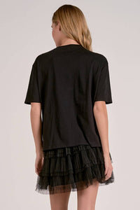 Elan - Women's Embellished Neck Top