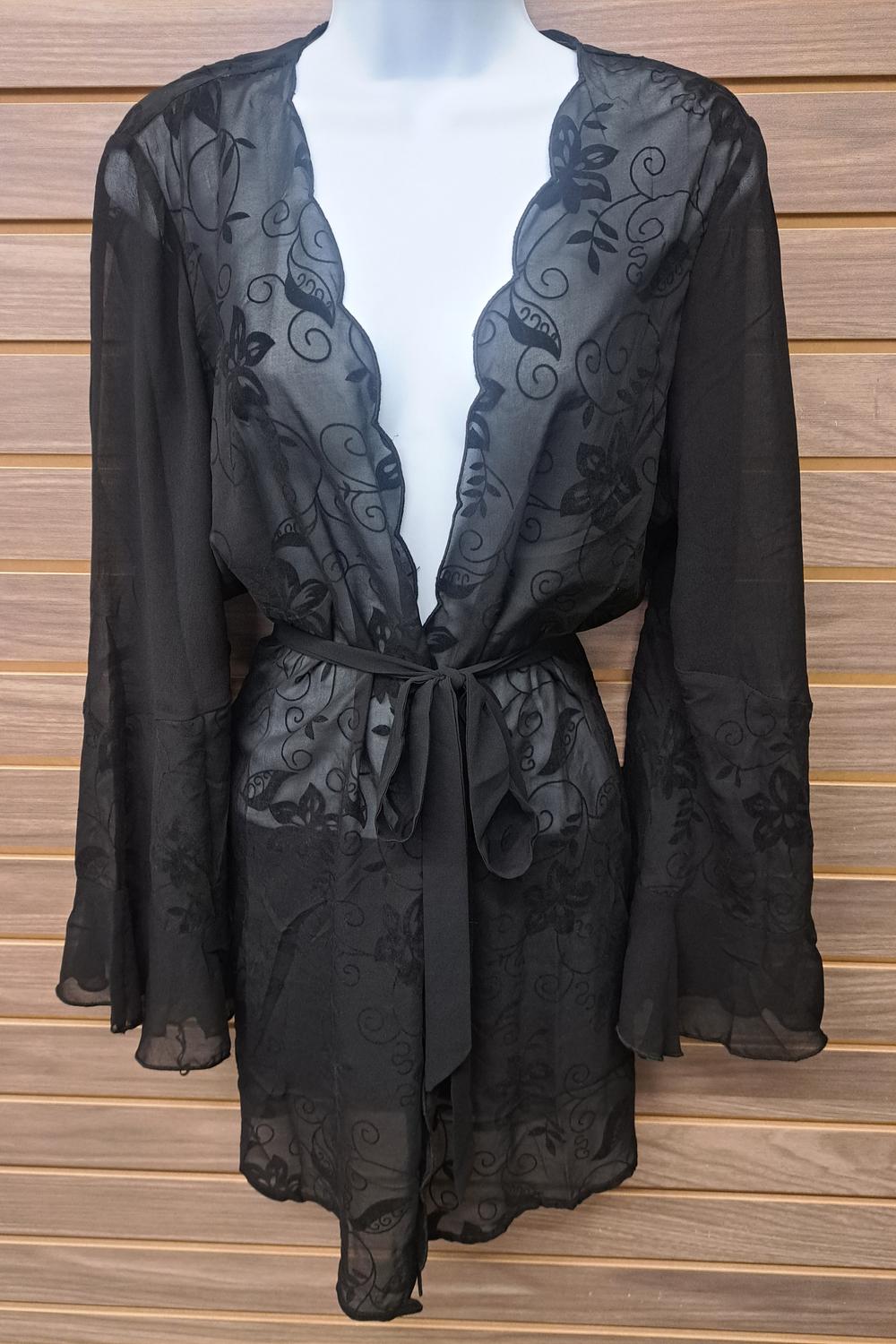 Esley Collection - Women's Floral Robe Style Cover Up