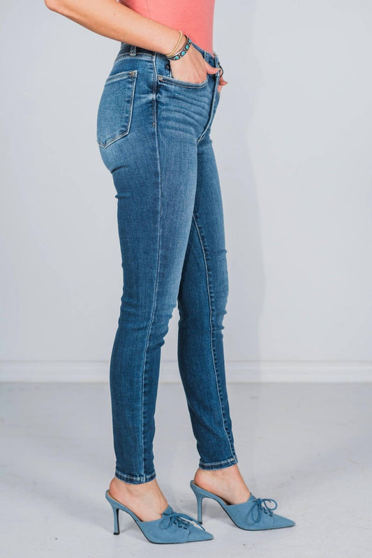 Judy Blue - Masey Hi-rise Button Fly Skinny Jeans