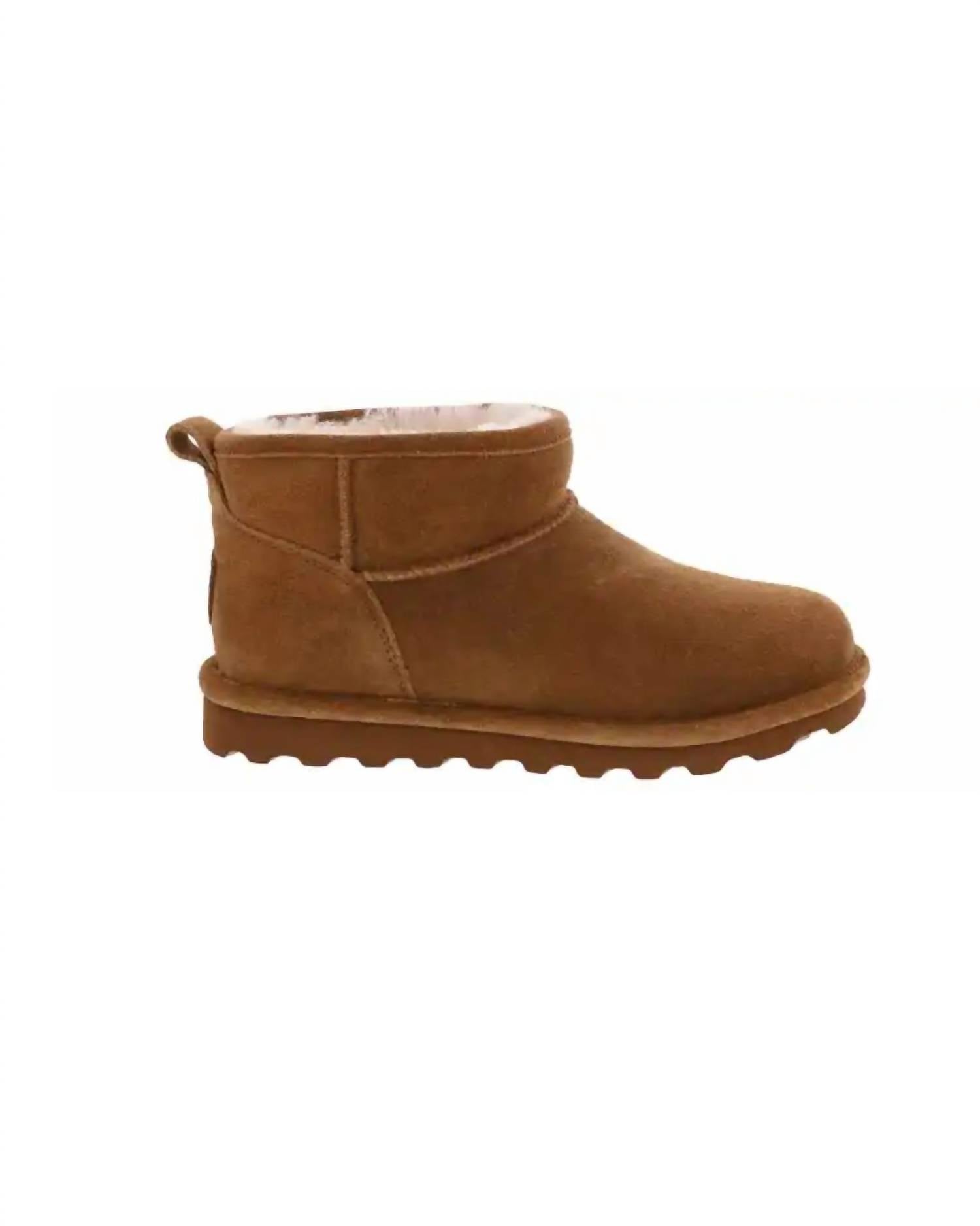BEARPAW Women's Shorty Ankle Boot in hickory - women's shoe - view 4