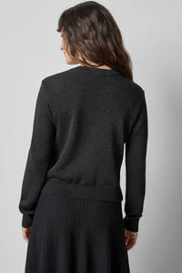 Lilla P - V Neck Sparkle Cardigan