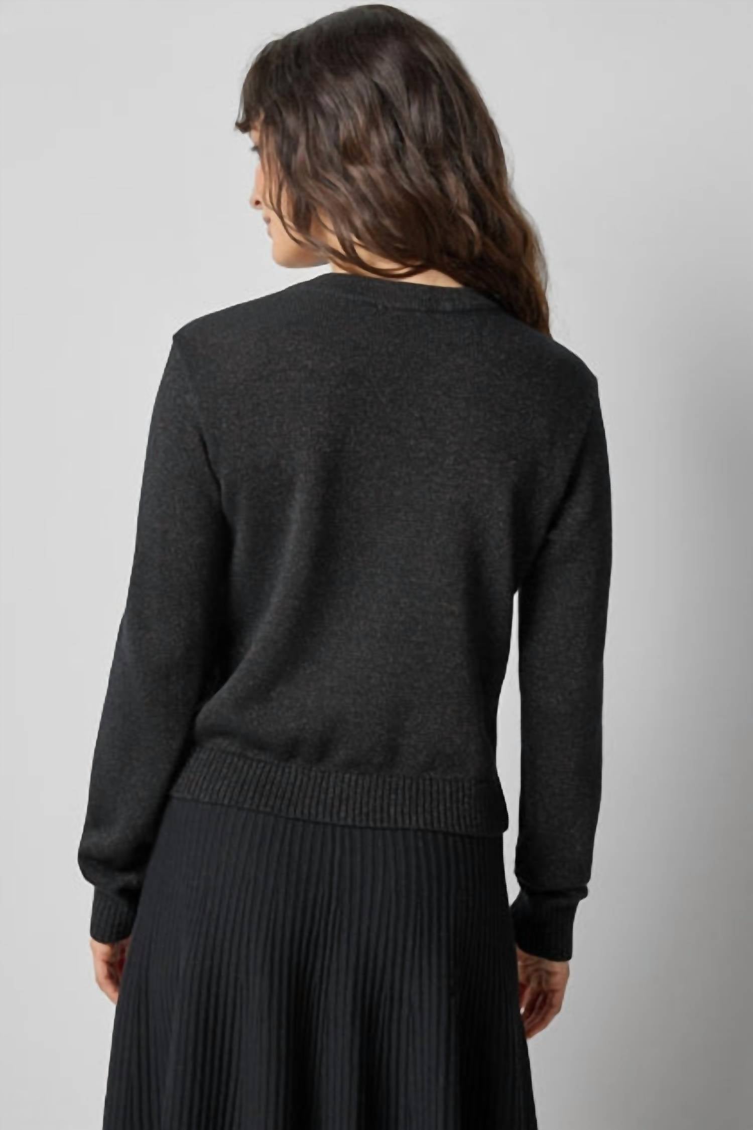 Lilla P - V Neck Sparkle Cardigan