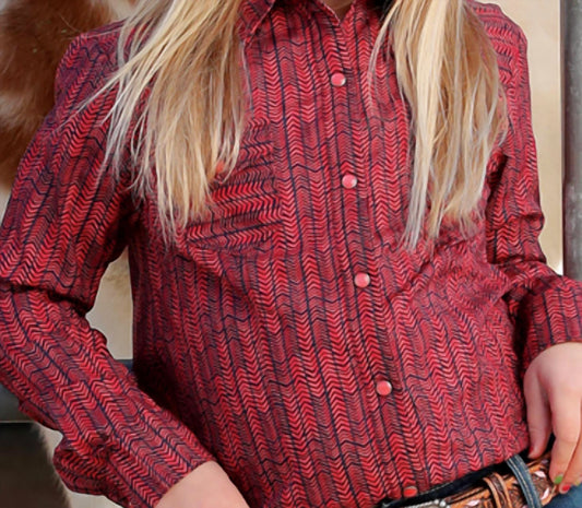 Cinch - Girl's Geometric Long Sleeves