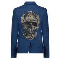 Hipchik - Women's Crystal Skull Blazer