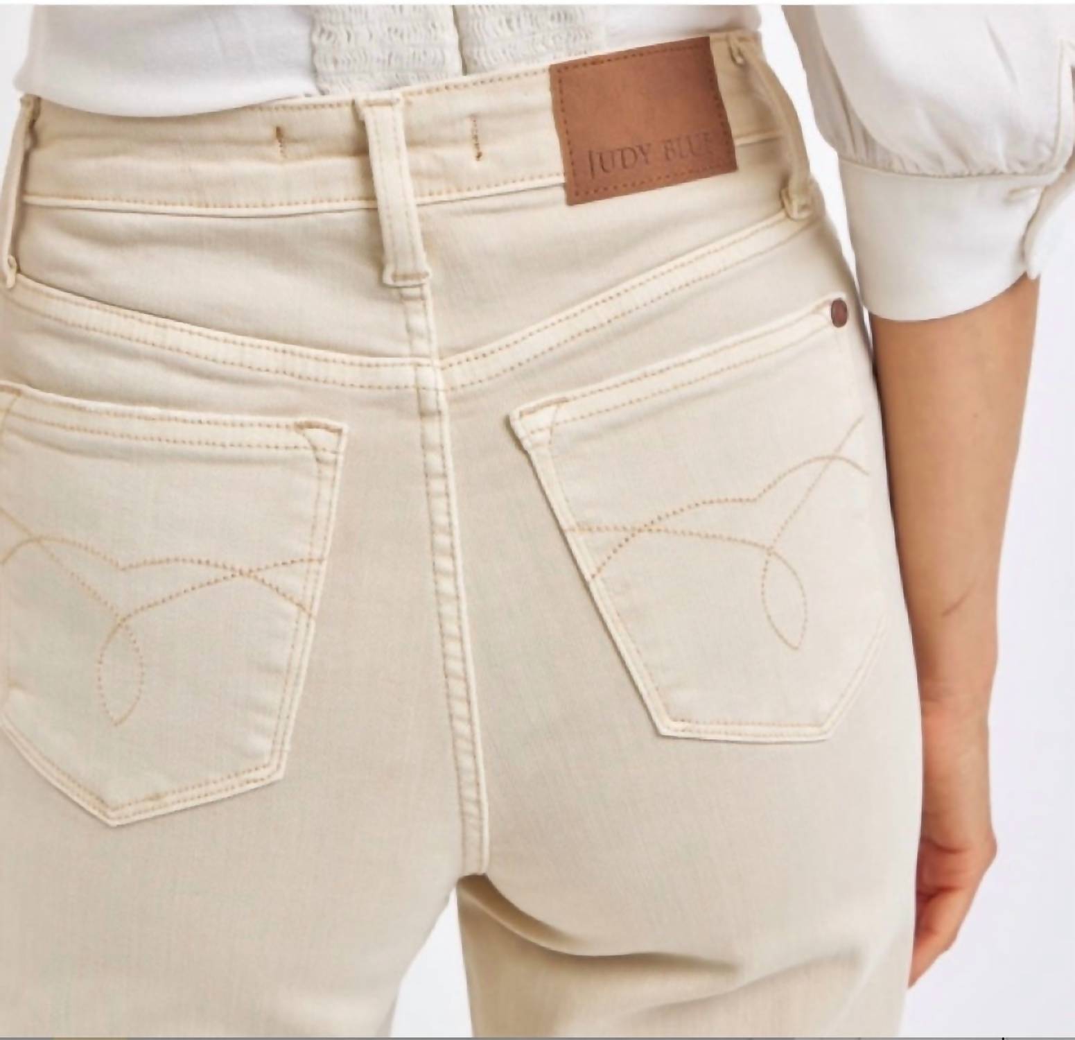 Judy Blue - High Waist Garment Dyed Destroyed Jeans