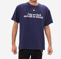 Carne Bollente Unisex Short Sleeve Graphic Tee in navy - men's t-shirt