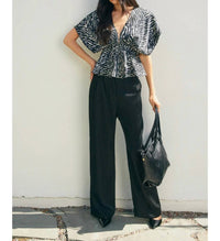 Dress Forum - Untamed Satin Blouson Top