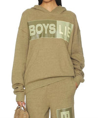 BOYS LIE Better Half Garden Racer Hoodie in green - women's top
