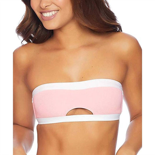 Splendid - Color Blocked Bandeau Bikini Top