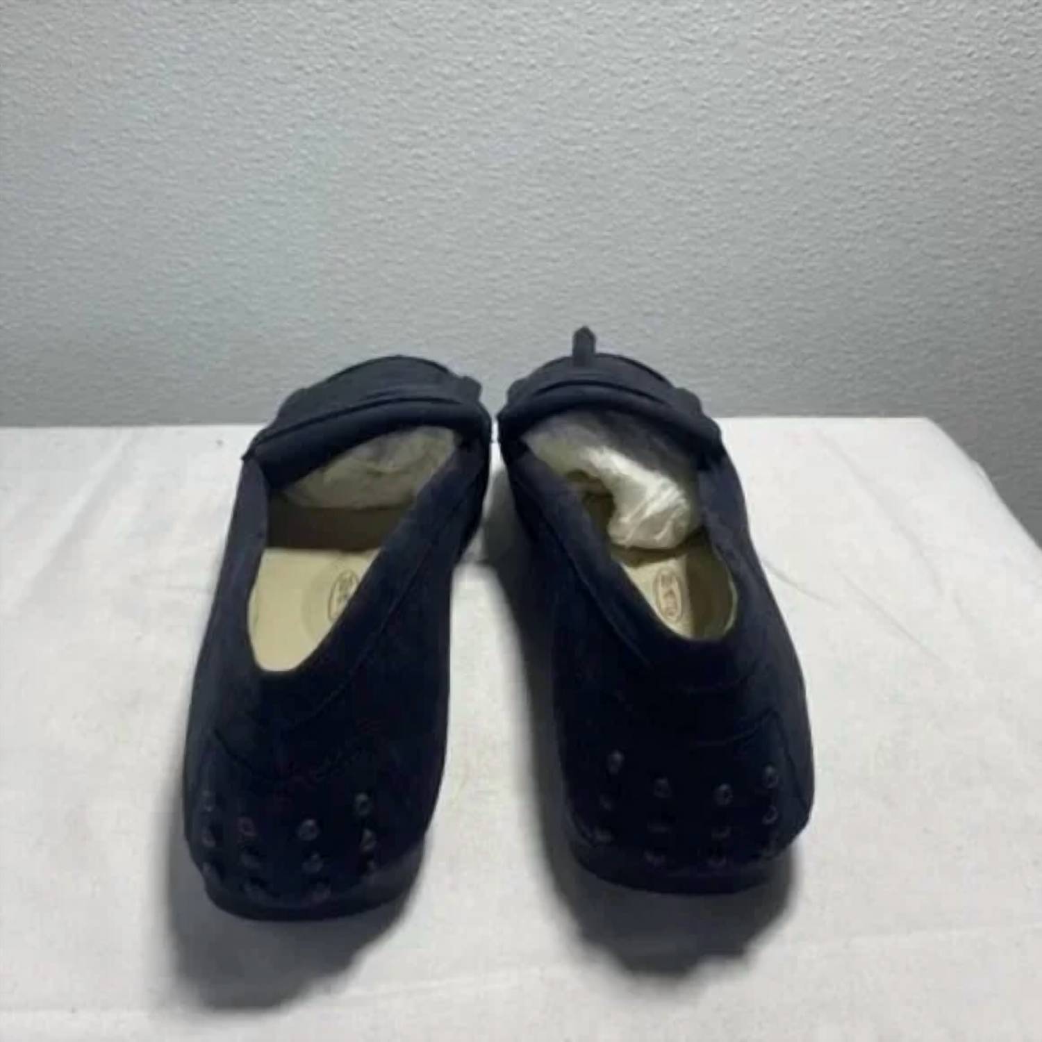 Amalfi by Rangoni Women's Dannola Kiltie Penny Loafer in navy - women's flats - detail view