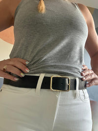 ADA Collection Women's Maverick Belt in black - women's accessory - detail view