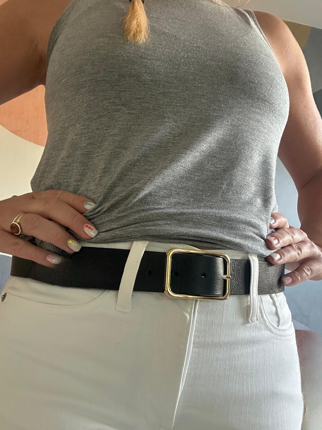 ADA Collection Women's Maverick Belt in black - women's accessory - detail view